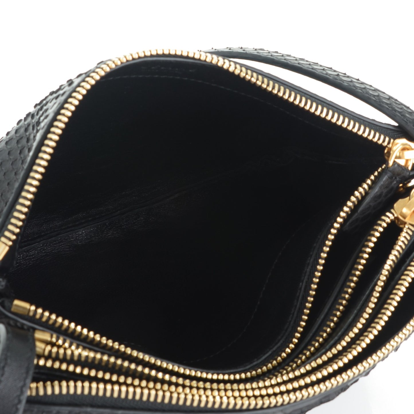 Python Small Trio Crossbody Bag Black