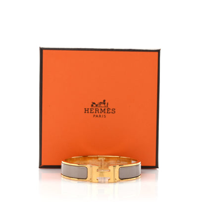 Hermes Enamel Narrow Clic Clac H Bracelet PM Marron Glace 5 of 5