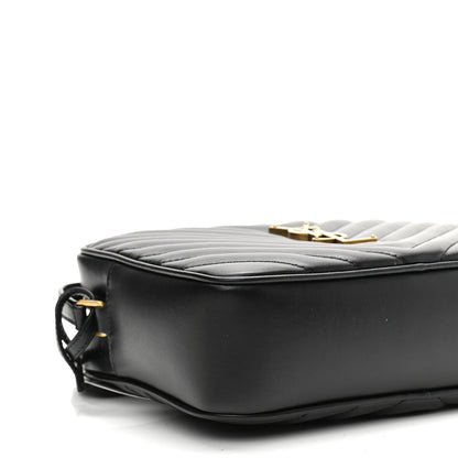 Saint Laurent Calfskin Matelasse Monogram Lou Camera Bag Black 9 of 10