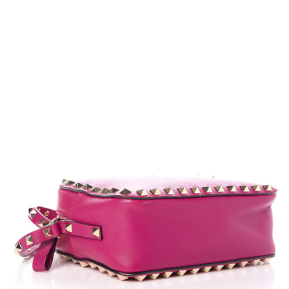 Valentino Garavani Calfskin Rockstud Camera Crossbody Bag Fuchsia 4 of 7