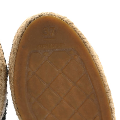 Chanel Patent Sequin CC Espadrilles 37 Black 13 of 18