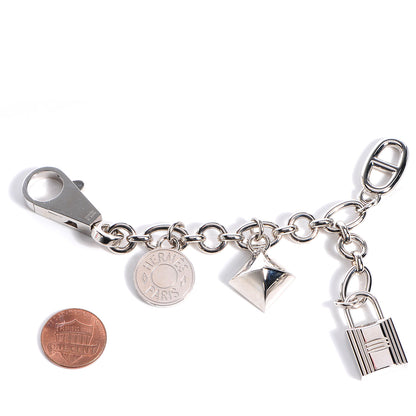 Hermes Palladium Olga Bag Charm Bracelet 2 of 5