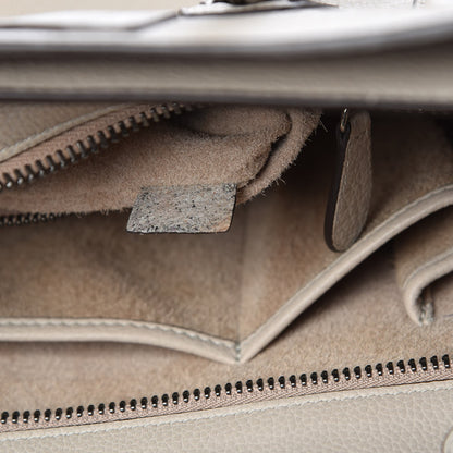 Celine Drummed Calfskin Micro Luggage Dune 12 of 14