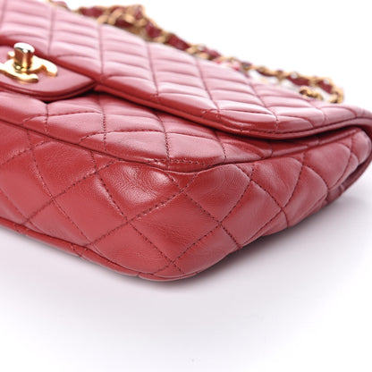 Chanel Lambskin Quilted Medium Cruise Charm Flap Red 9 of 10