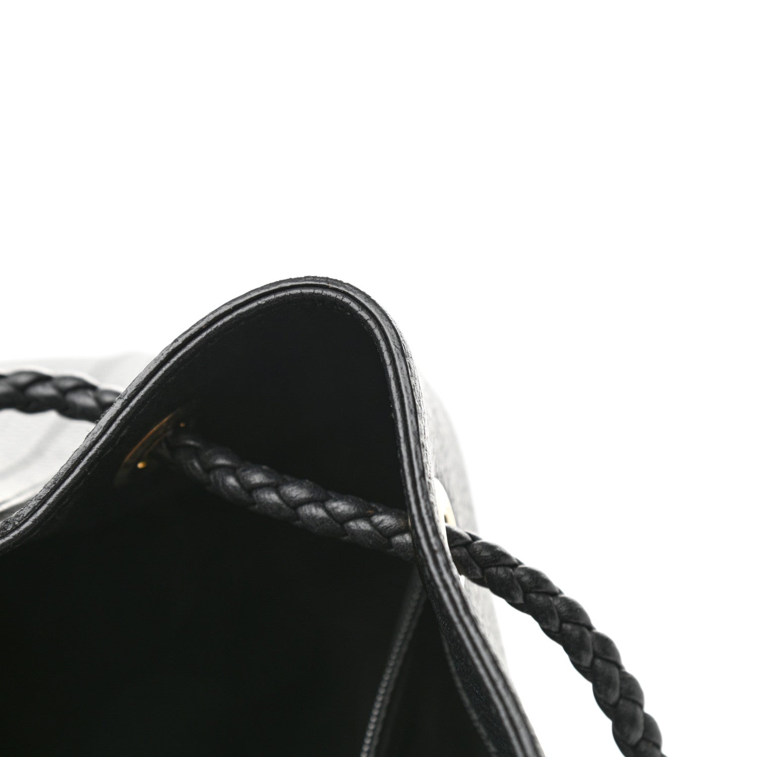 Gucci Calfskin Medium Braided Handle Gifford Tote Black 12 of 12