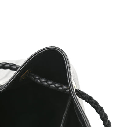 Gucci Calfskin Medium Braided Handle Gifford Tote Black 12 of 12