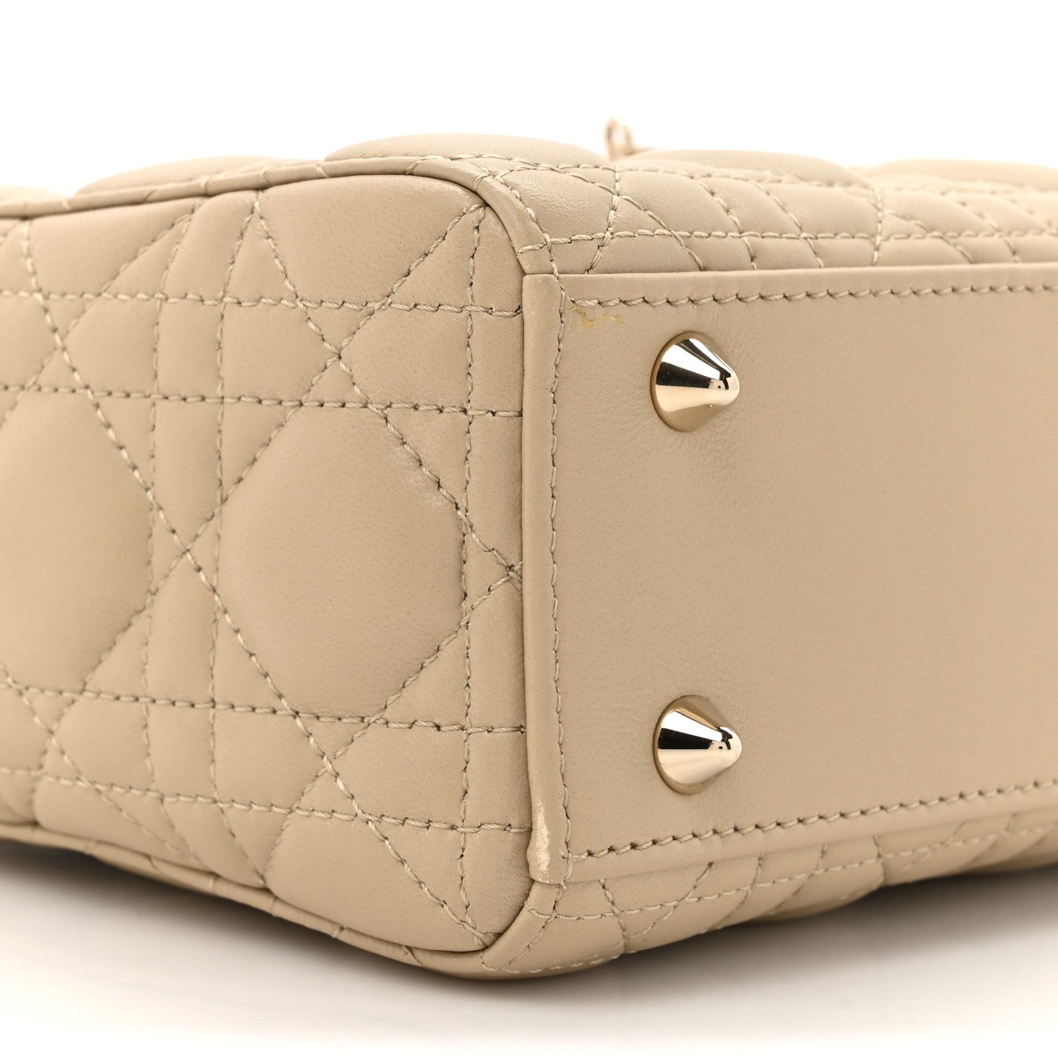 Christian Dior Lambskin Cannage Small My ABCDior Lady Dior Corda 10 of 13