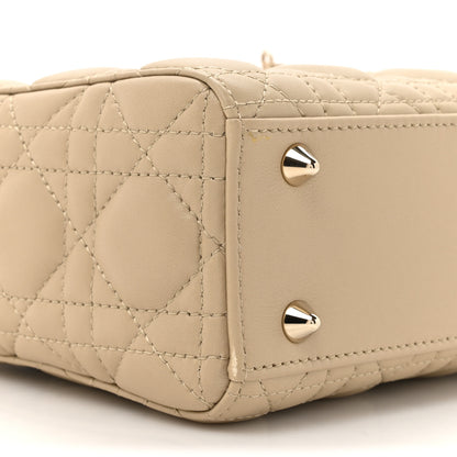 Christian Dior Lambskin Cannage Small My ABCDior Lady Dior Corda 10 of 13