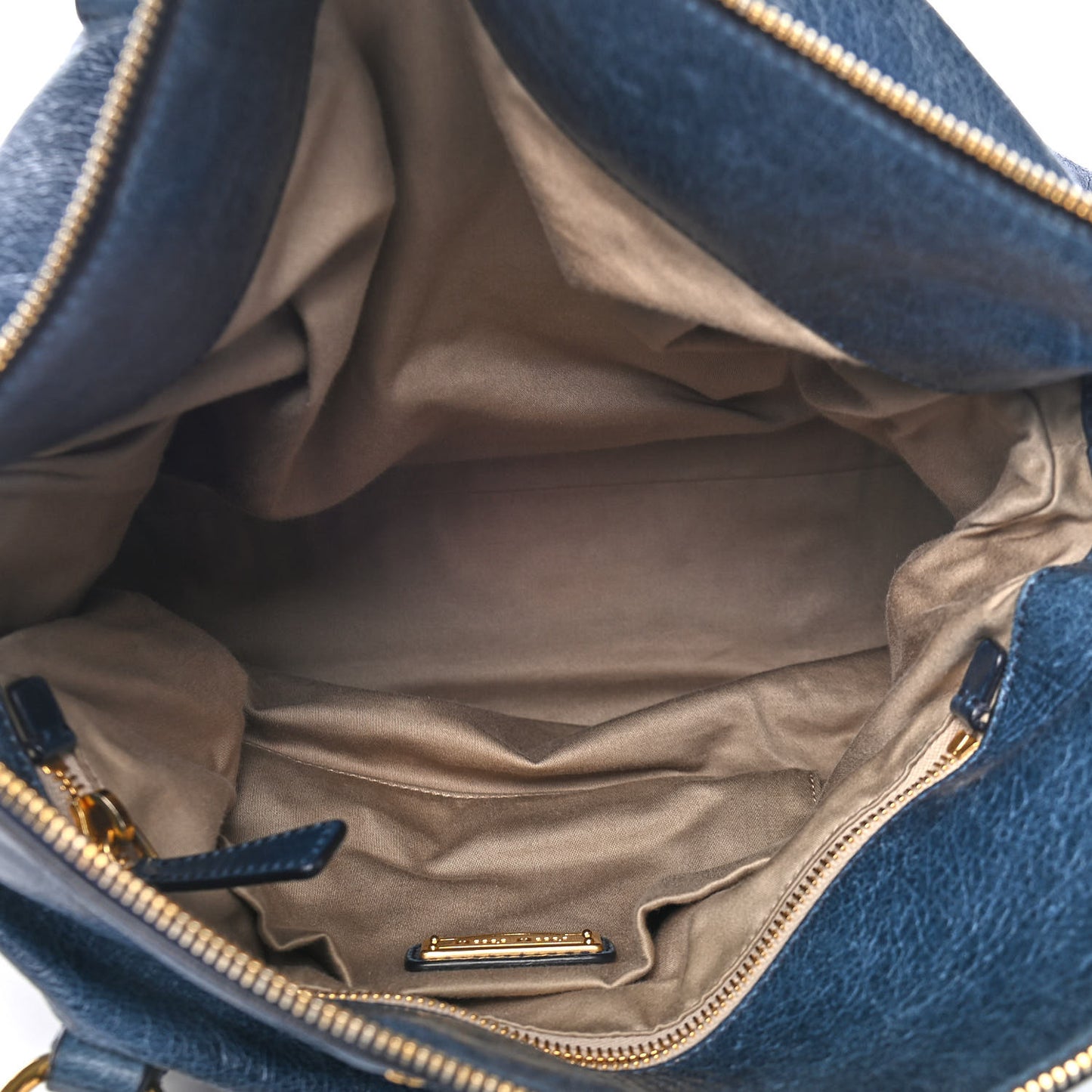 Vitello Lux Medium Bow Bag Bleuette