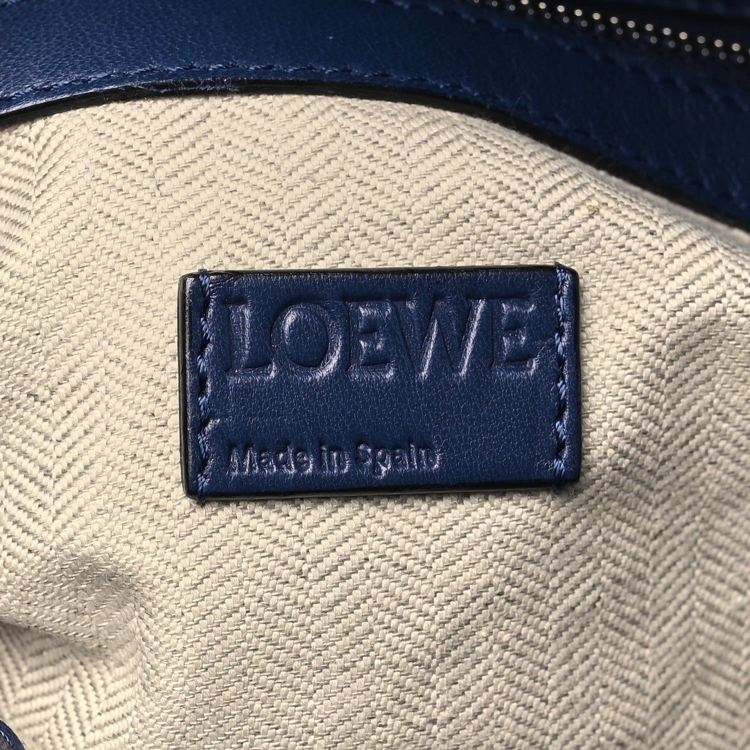 Loewe Nappa Flamenco Knot Bag Navy 6 of 11