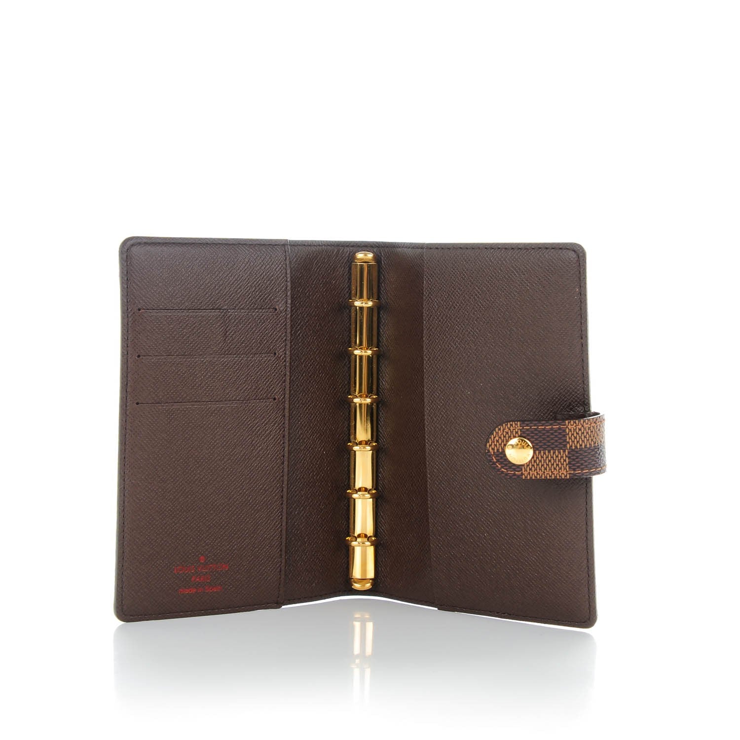 Louis Vuitton Damier Ebene Small Ring Agenda Cover 5 of 7