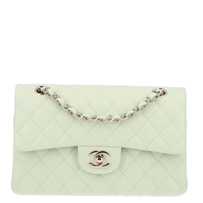 Chanel Caviar Quilted Small Double Flap Light Green 1 of 11