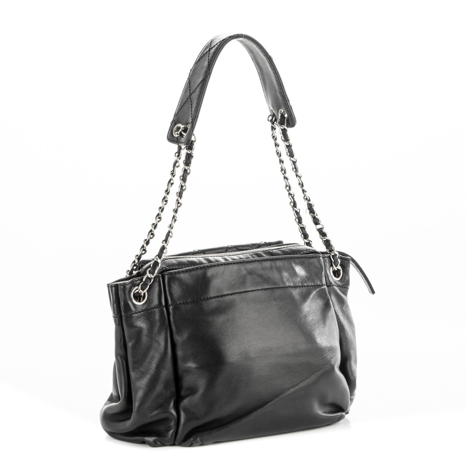 Chanel Lambskin Diamond Stitch Shoulder Bag Black 3 of 7