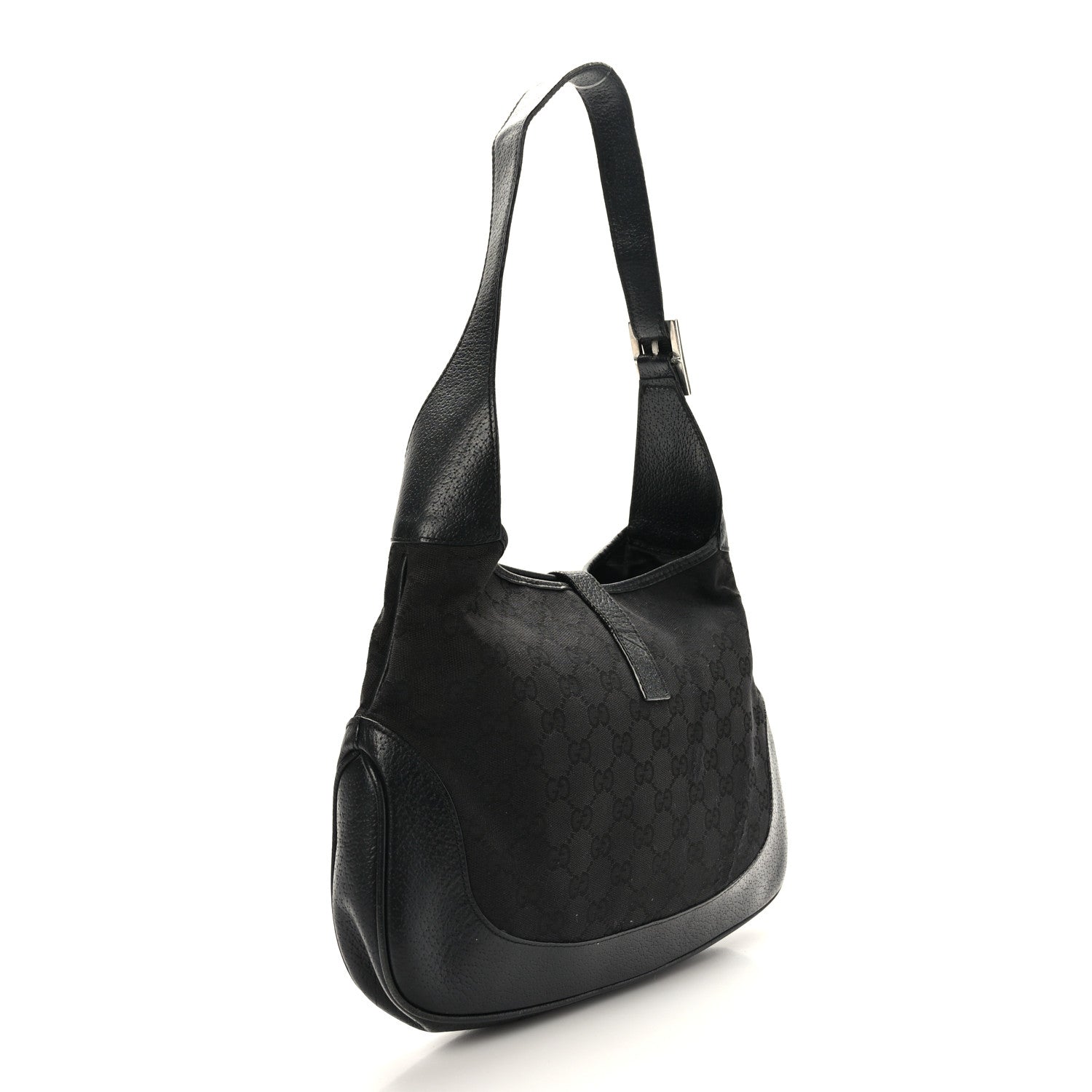 Gucci Monogram Jackie O Hobo Black 3 of 9