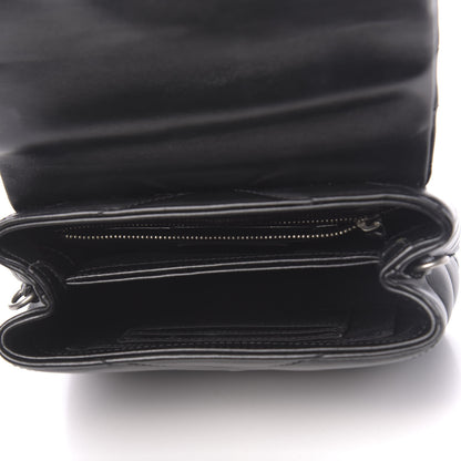 Saint Laurent Calfskin Y Quilted Monogram Toy Loulou Crossbody Bag Black 5 of 11
