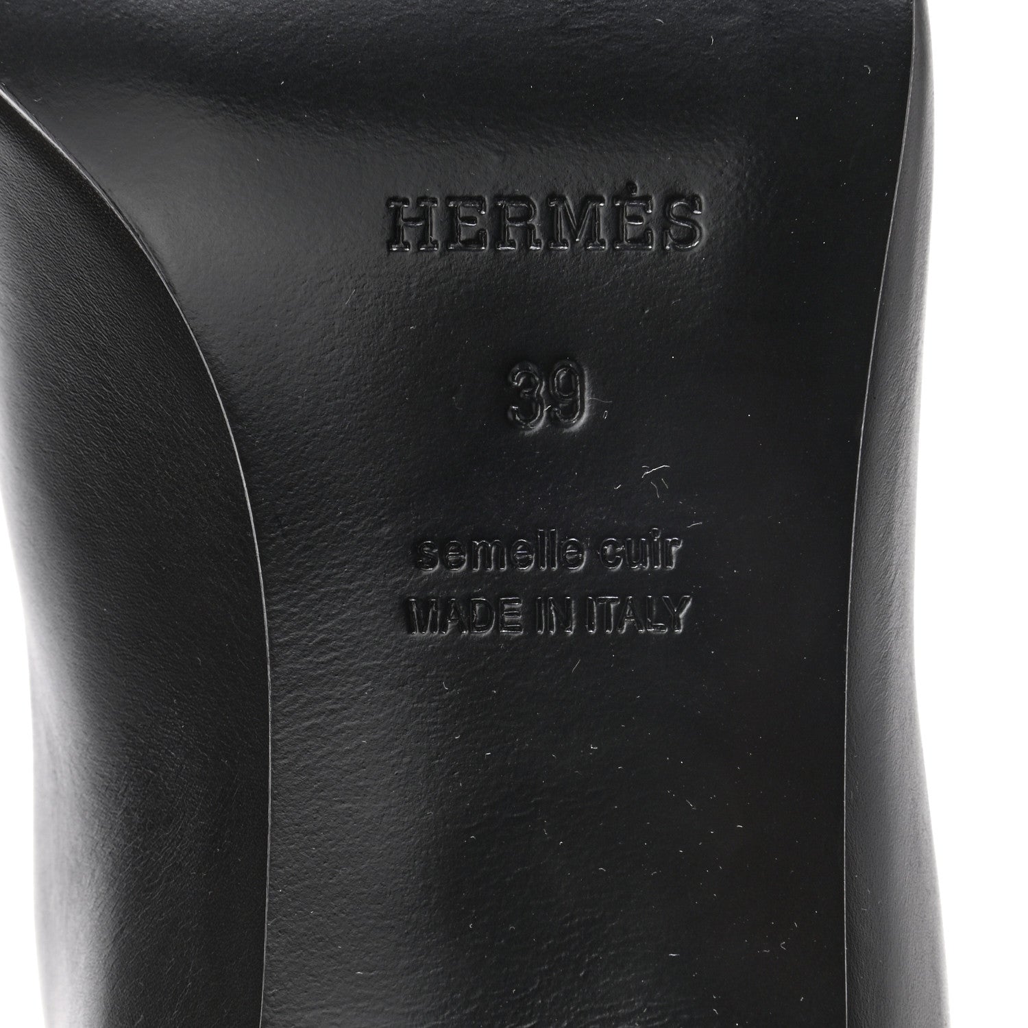 Hermes Calfskin Becky Ankle Boots 39 Black 6 of 8