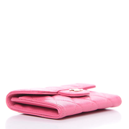 Chanel Caviar Quilted Flap Card Holder Pink 4 of 9