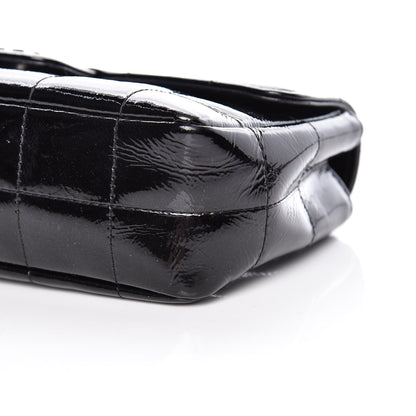Chanel Distress Patent Quilted Mini Chocolate Bar Flap Black 6 of 9