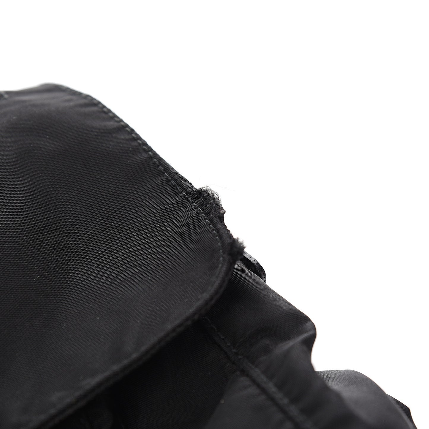 Tessuto Nylon Single Buckle Messenger Bag Black