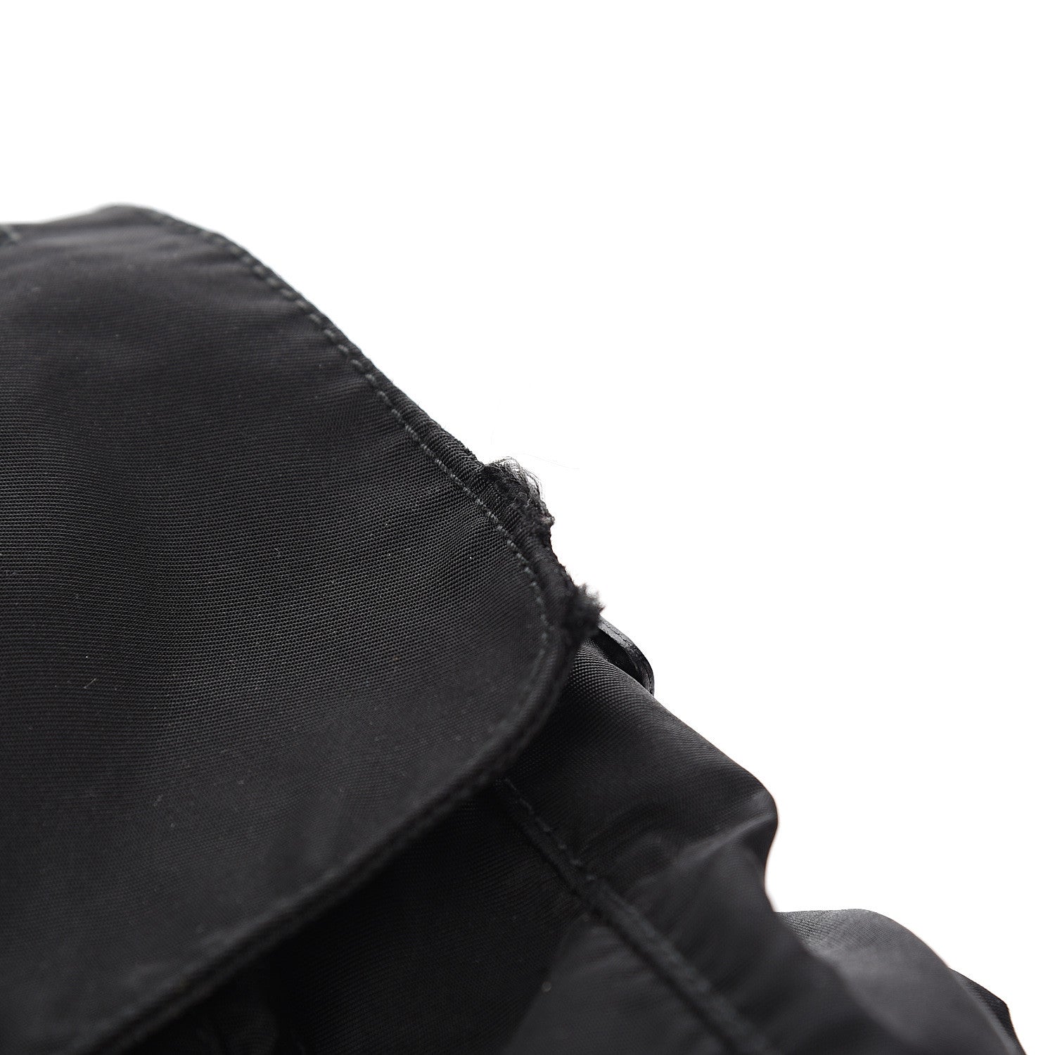 Prada Tessuto Nylon Single Buckle Messenger Bag Black 10 of 12