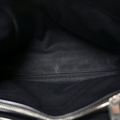 Saint Laurent Calfskin Y Quilted Monogram Large Loulou Chain Satchel Black 5 of 10