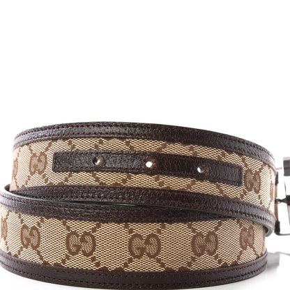 Gucci Monogram Interlocking G Belt 85 34 Dark Brown 5 of 6