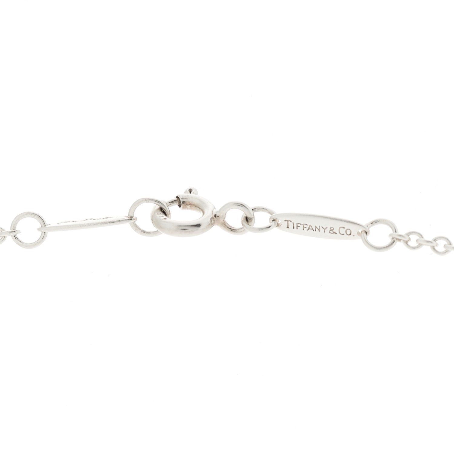 Tiffany Sterling Silver Elsa Peretti Letter H Pendant Necklace 4 of 6