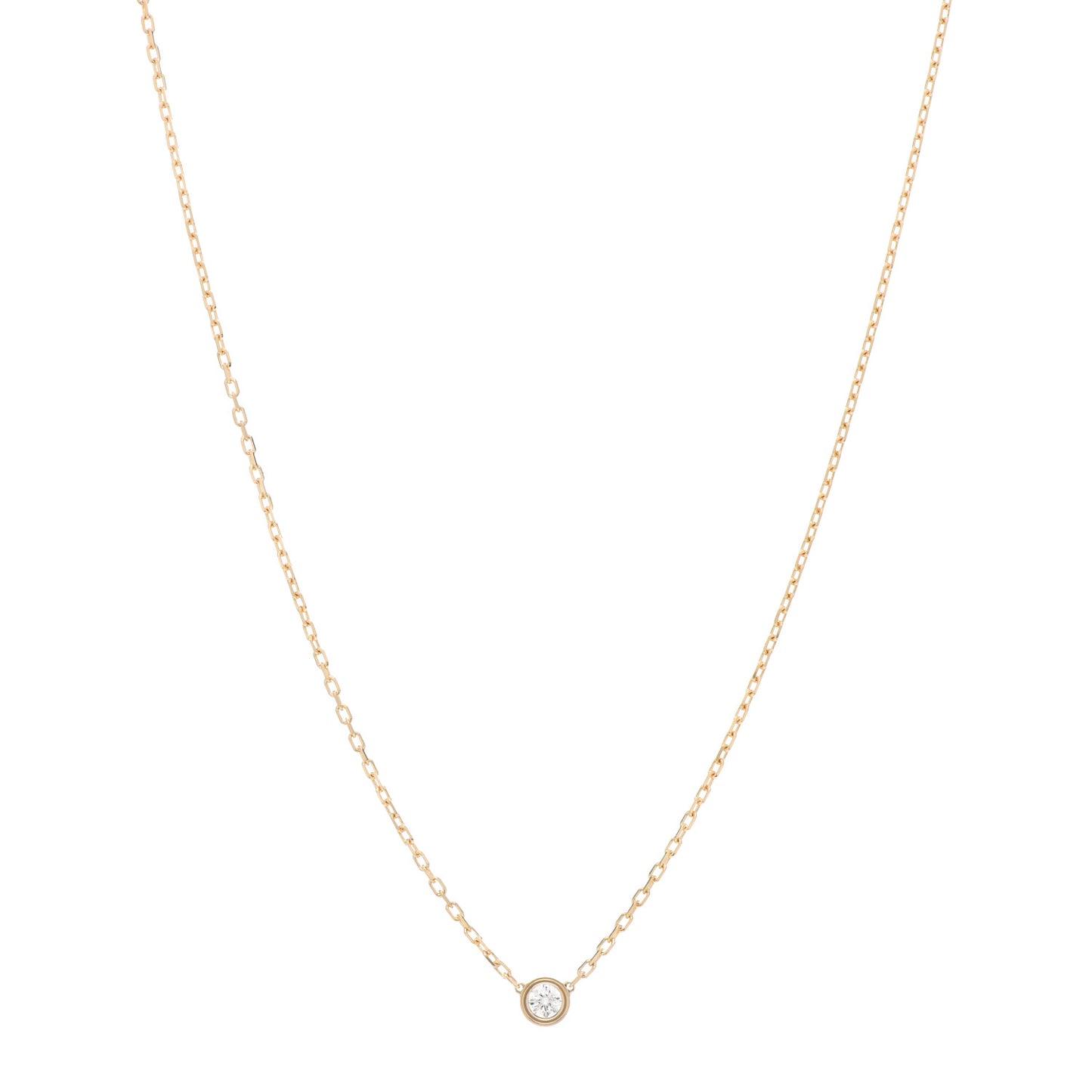 18K Yellow Gold Diamond SM D'Amour Pendant Necklace