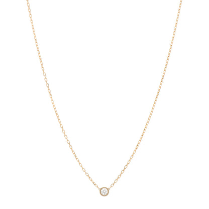 Cartier 18K Yellow Gold Diamond SM D'Amour Pendant Necklace 1 of 5