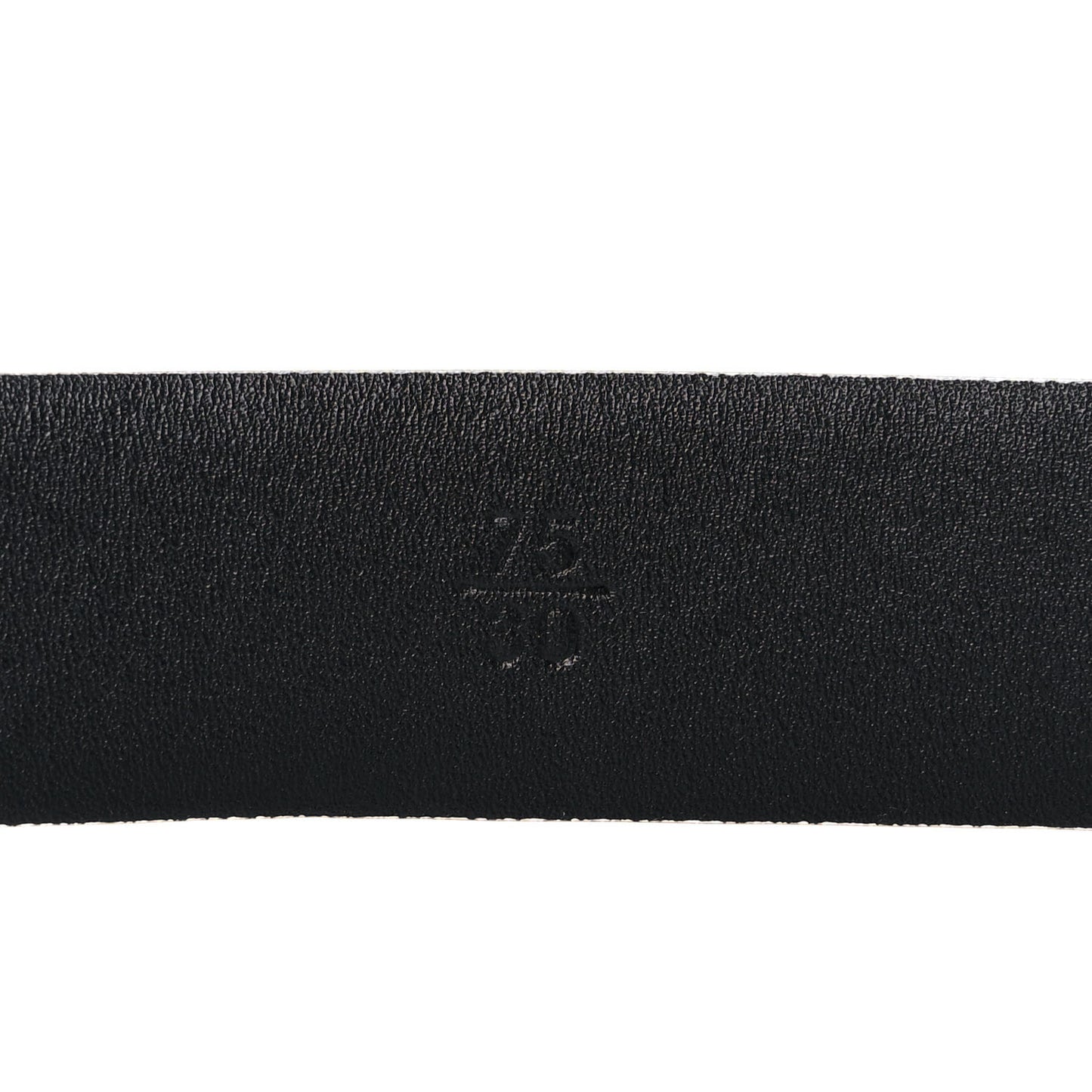 Calfskin Pearl Crystal CC Belt 75 30 White
