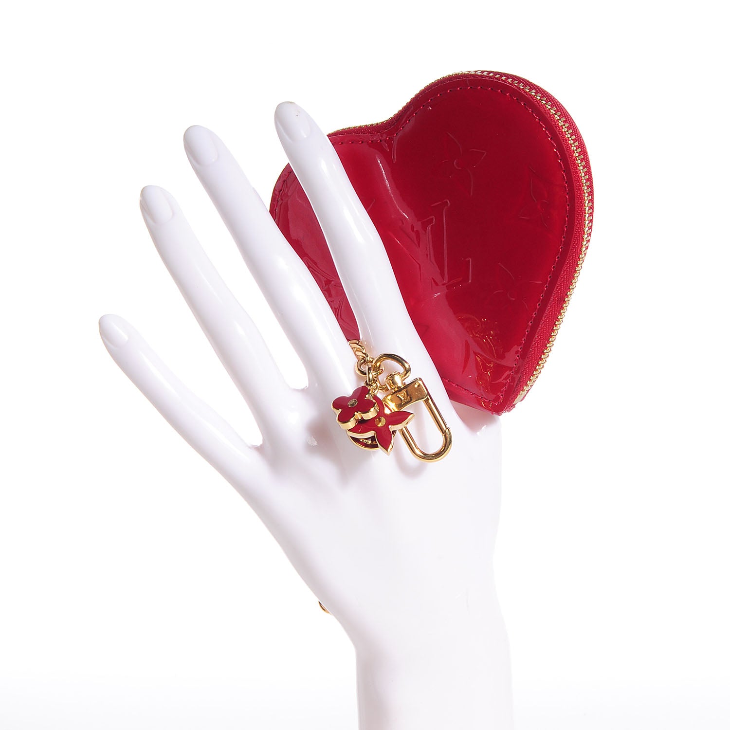 Louis Vuitton Vernis Coeur Heart Coin Purse Pomme D'Amour 2 of 8