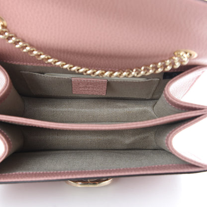 Gucci Dollar Calfskin Small Interlocking G Shoulder Bag Soft Pink 5 of 10