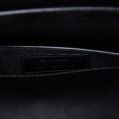Saint Laurent Calfskin Medium Monogram Sunset Black 6 of 9