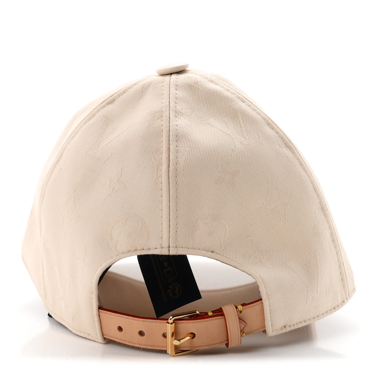 Louis Vuitton Calfskin Cotton Jacquard Monogram LV First Cap M Beige 6 of 8