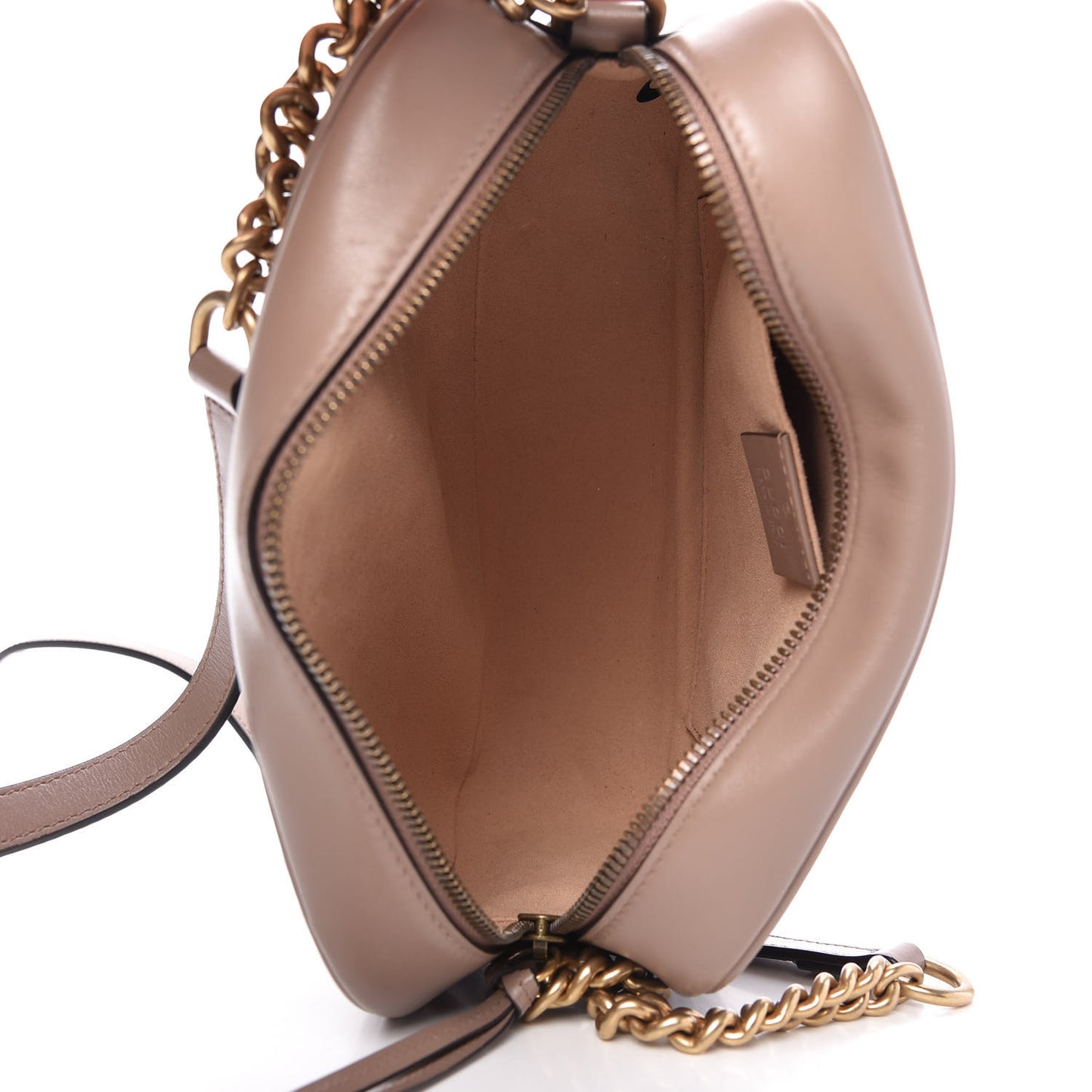 Calfskin Matelasse Small GG Marmont Chain Shoulder Bag Porcelain Rose