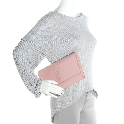 Saint Laurent Textured Patent Large Belle De Jour Clutch Dragee 2 of 7