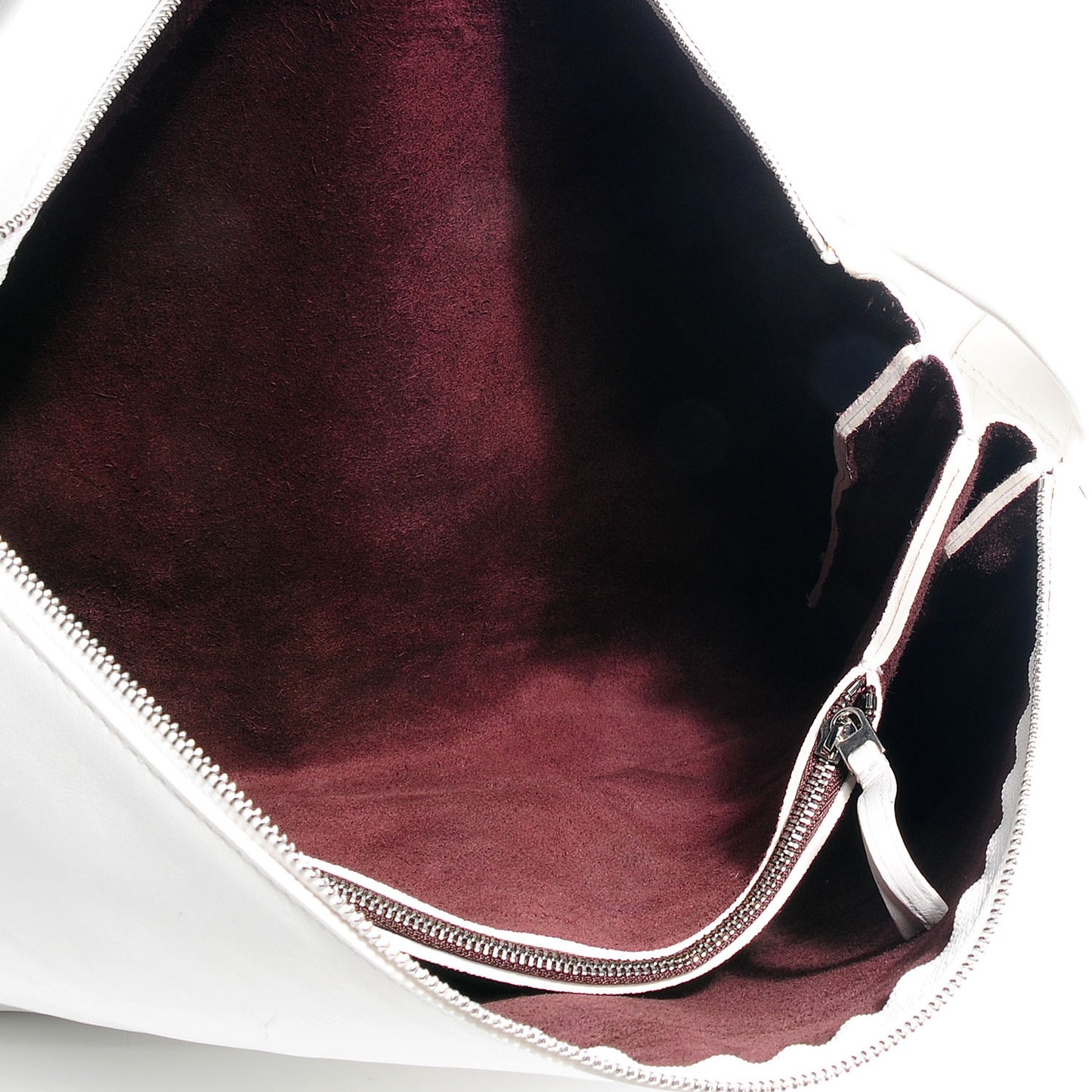 Lambskin Knotted Bag White