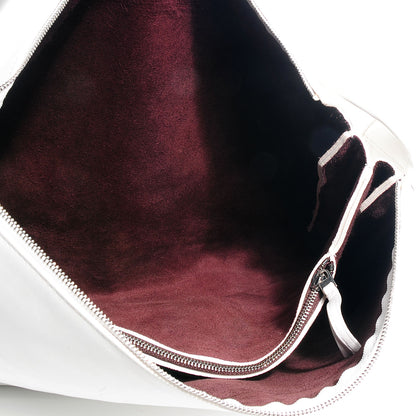 Celine Lambskin Knotted Bag White 7 of 10