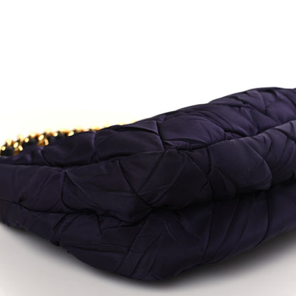 Prada Tessuto Nylon Chevron Quilted Shoulder Bag Plum 6 of 7