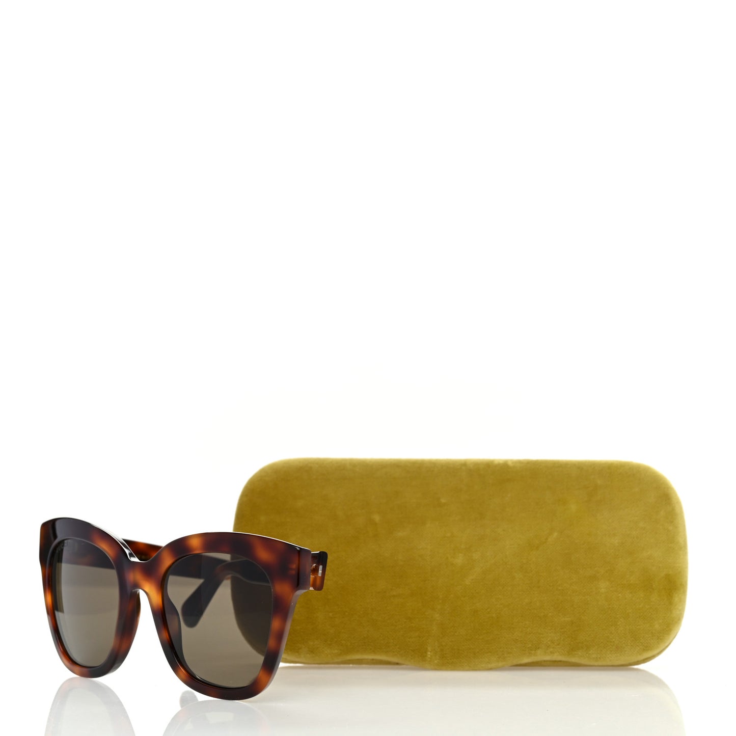 Acetate Square Frame Sunglasses GG0029S Tortoise