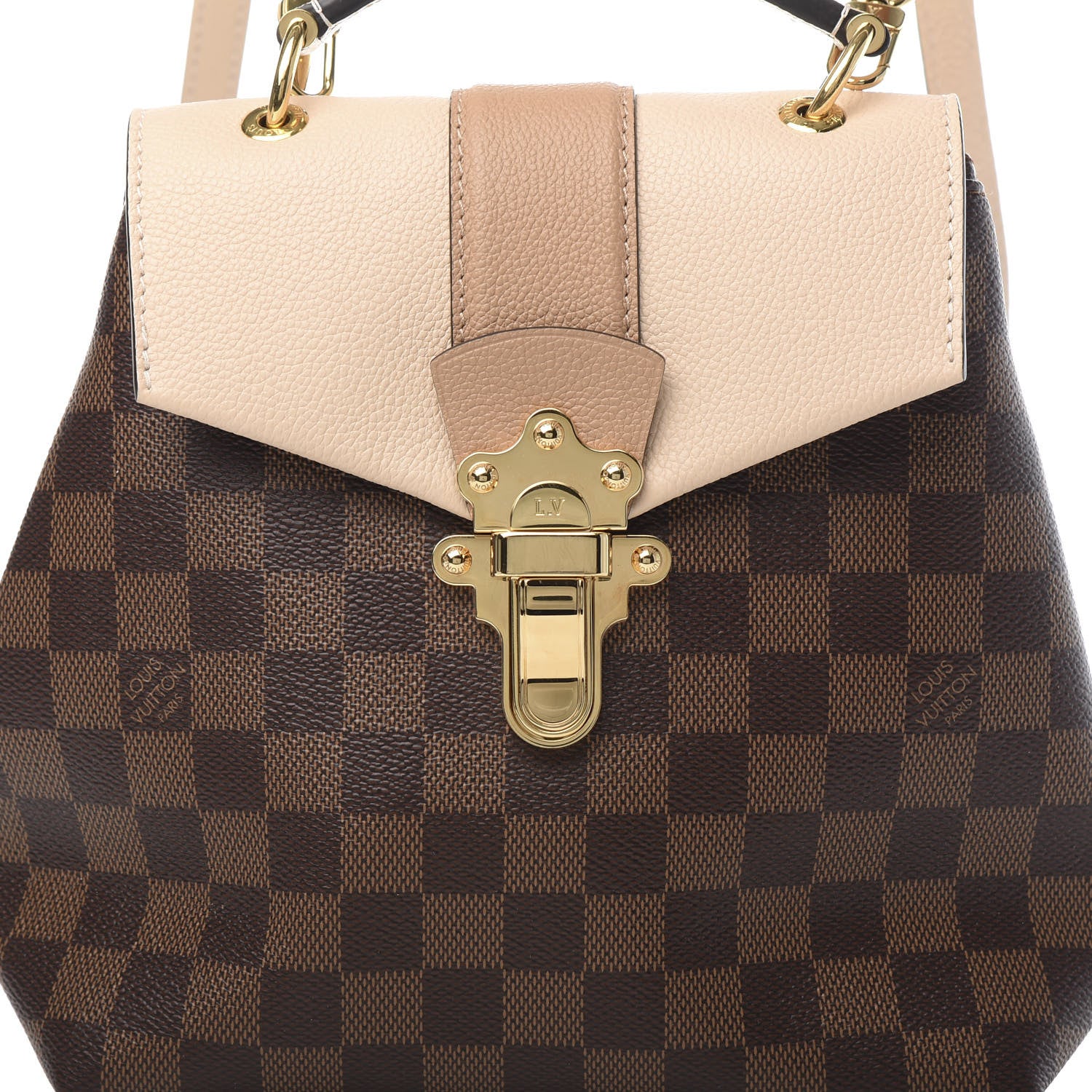 Louis Vuitton Damier Ebene Clapton Backpack Creme 9 of 10