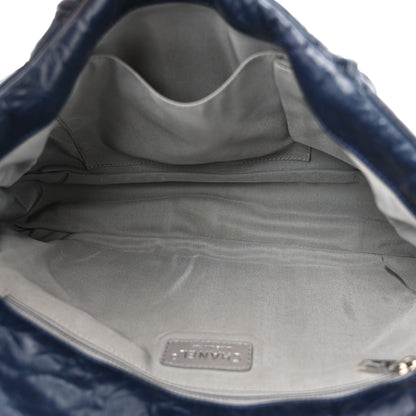 Chanel Calfskin Ultra Stitch Oversize Flap Navy 5 of 12