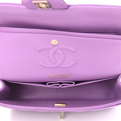 Chanel Caviar Quilted Small Double Flap Purple 5 of 11