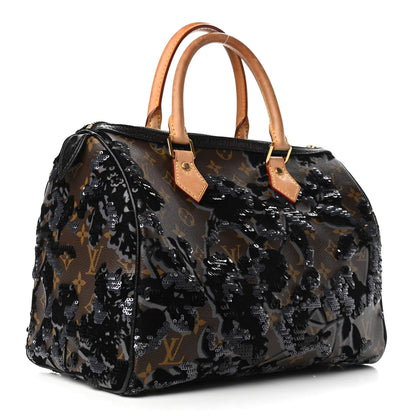 Louis Vuitton Monogram Fleur De Jais Sequins Speedy 30 2 of 4