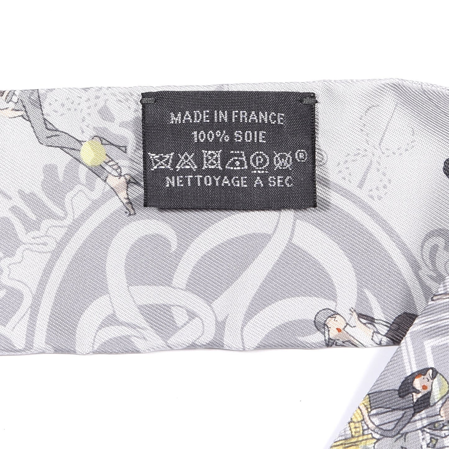 Silk Ex-Libris Les Parisie Twilly Gris Perle Jaune Soufre