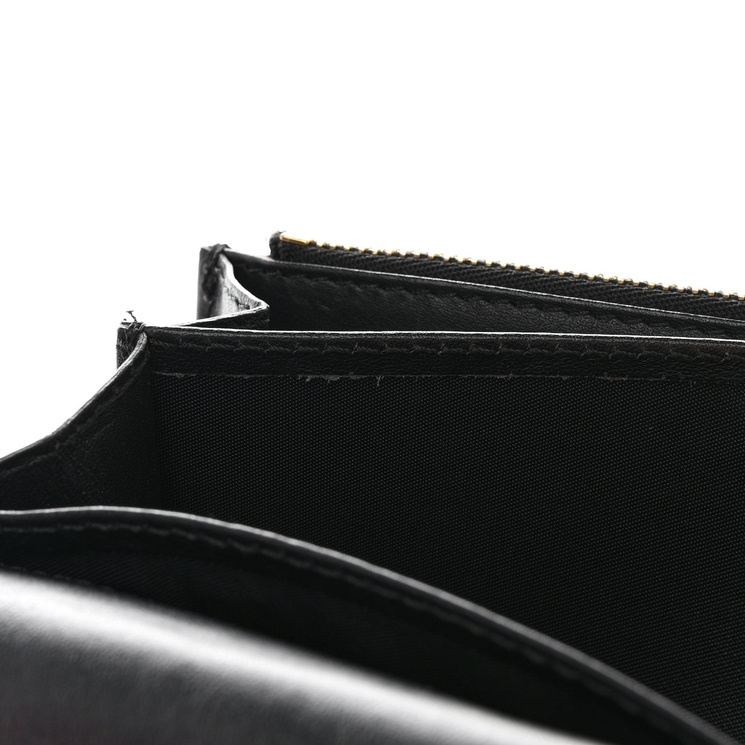 Burberry Calfskin House Check Porter Continental Wallet Black 9 of 11