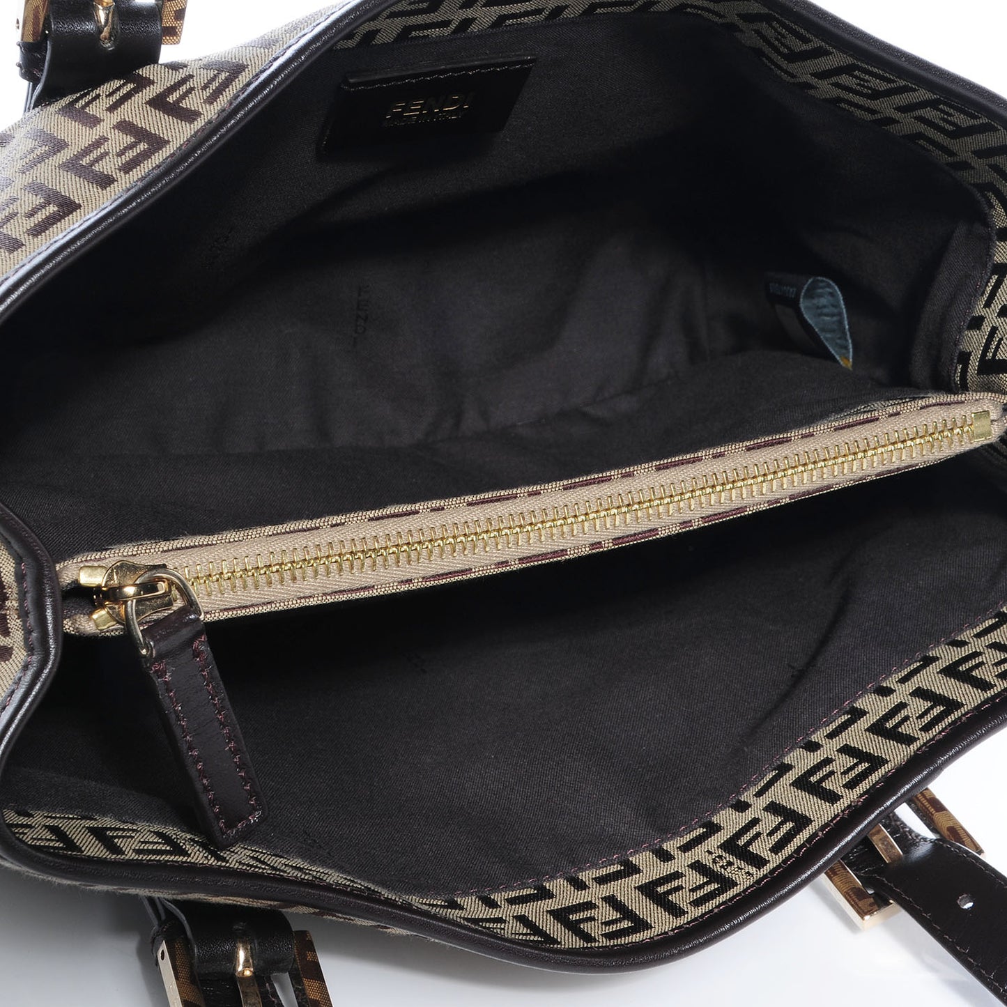 Zucchino Calfskin Small Tote Brown