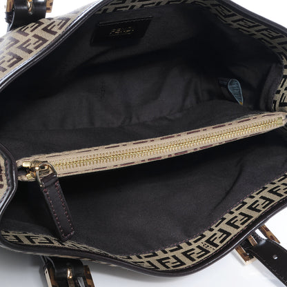 Fendi Zucchino Calfskin Small Tote Brown 5 of 11