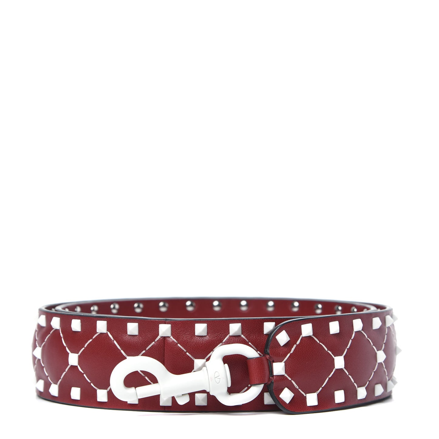 Lambskin Free Rockstud Spike Shoulder Strap Rosso Valentino