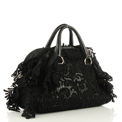 Prada Lace Pizzo S Bowler Nero Black 3 of 9